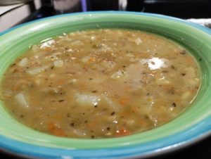 Split Pea Lentil and Barley Soup